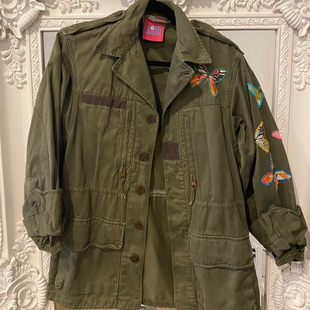 Authentic Romi Basha Rare Vintage Butterfly Army Jacket